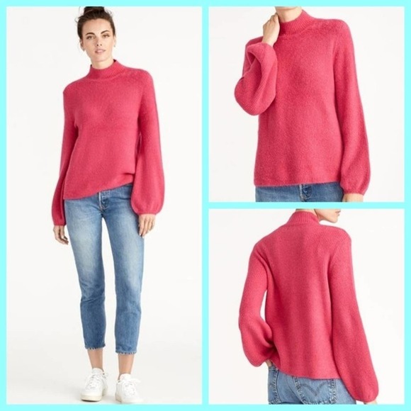 RACHEL Rachel Roy Shayla Pink Sweater Balloon Sleeve M - Picture 1 of 4